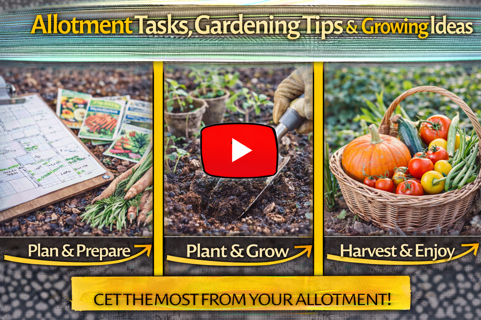 Video thumbnail for Allotment Tasks, Gardening Tips & Growing Ideas