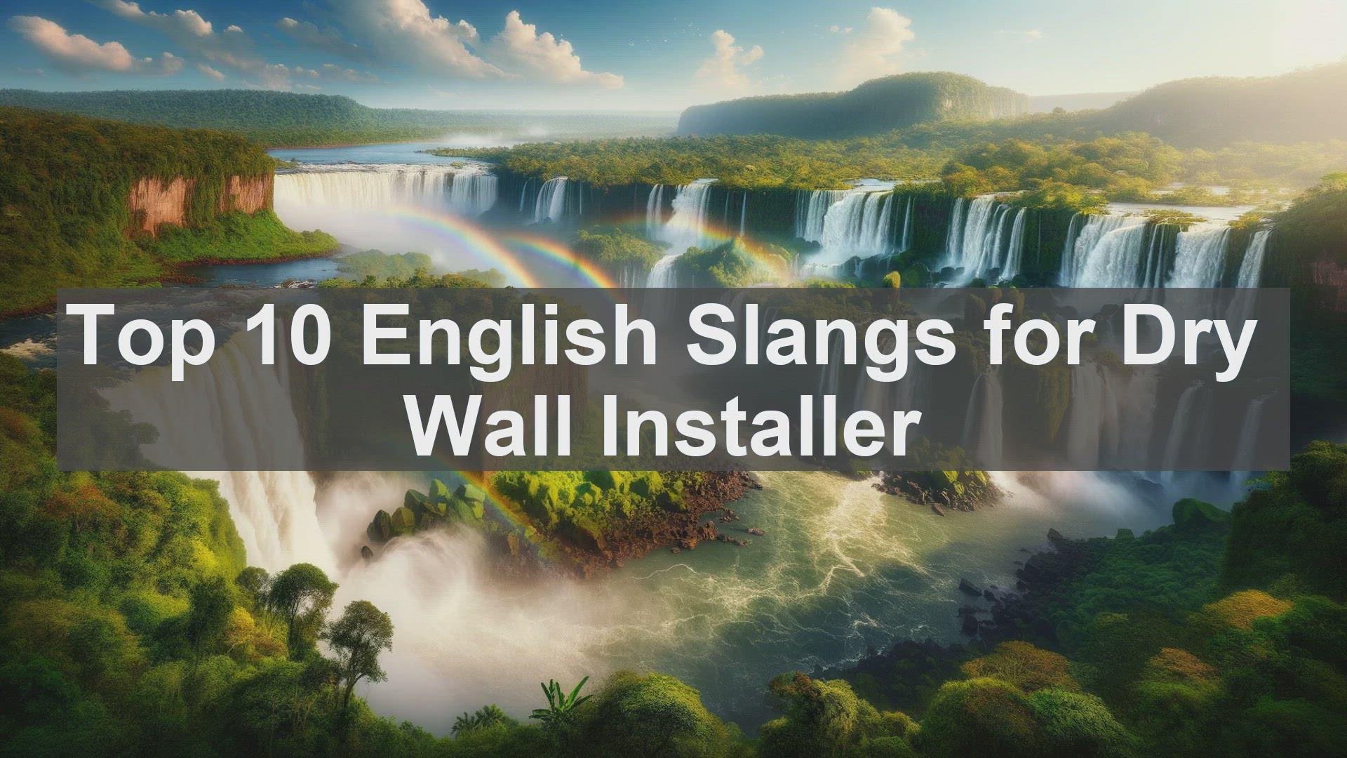 'Video thumbnail for Top 10 English Slangs for Dry Wall Installer'