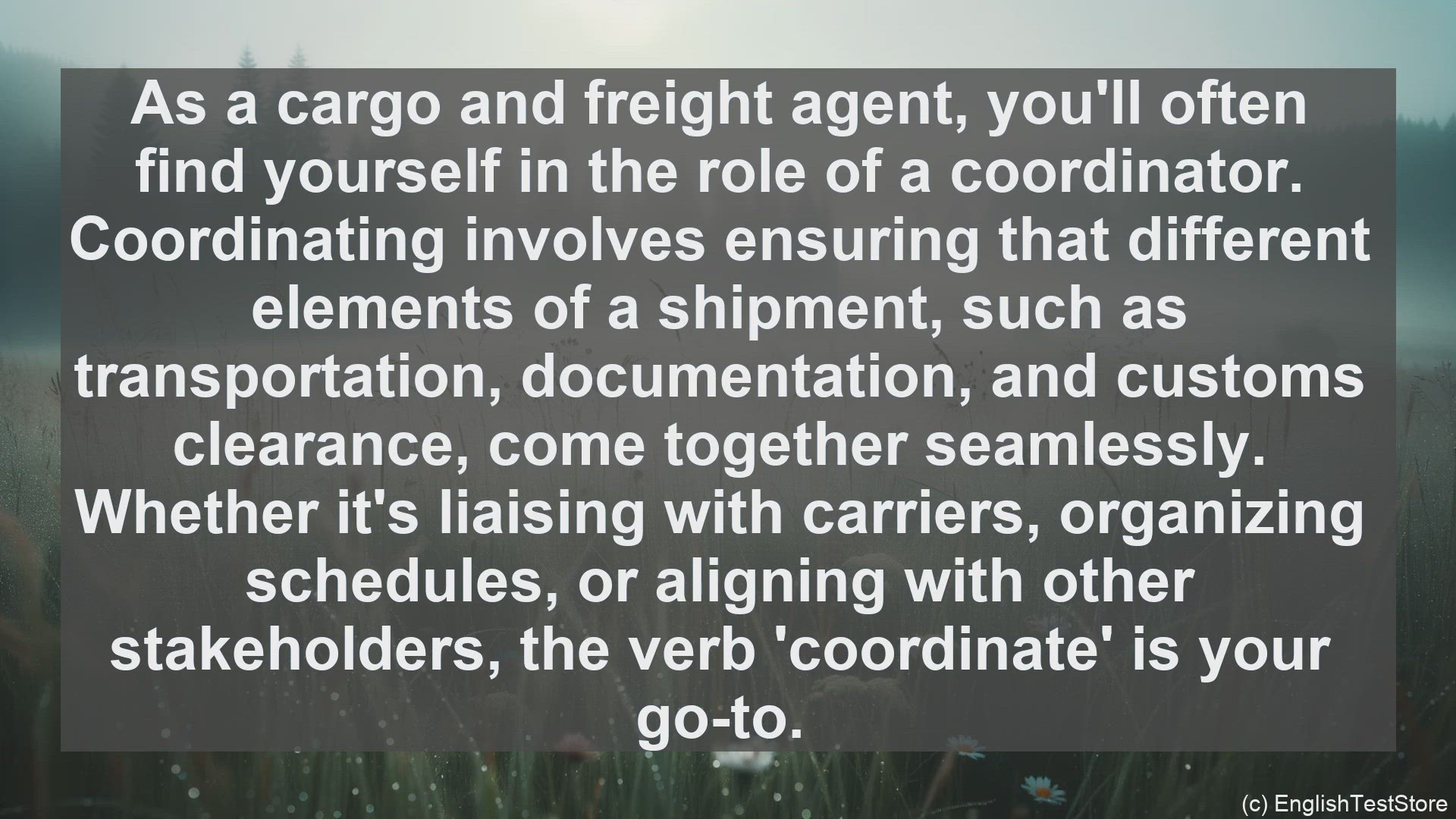 'Video thumbnail for Top 10 English Verbs for Cargo and Freight Agents'