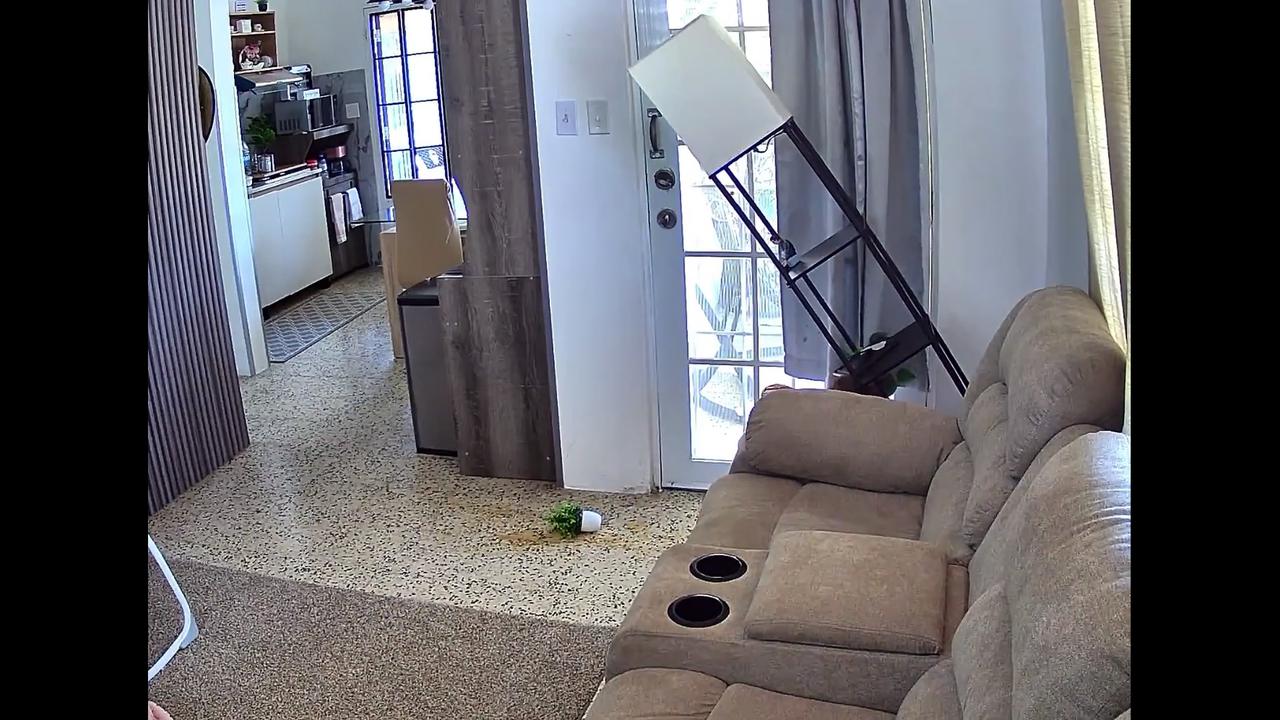 Video thumbnail for US: Mother Saves Baby from Falling Floor Lamp.
