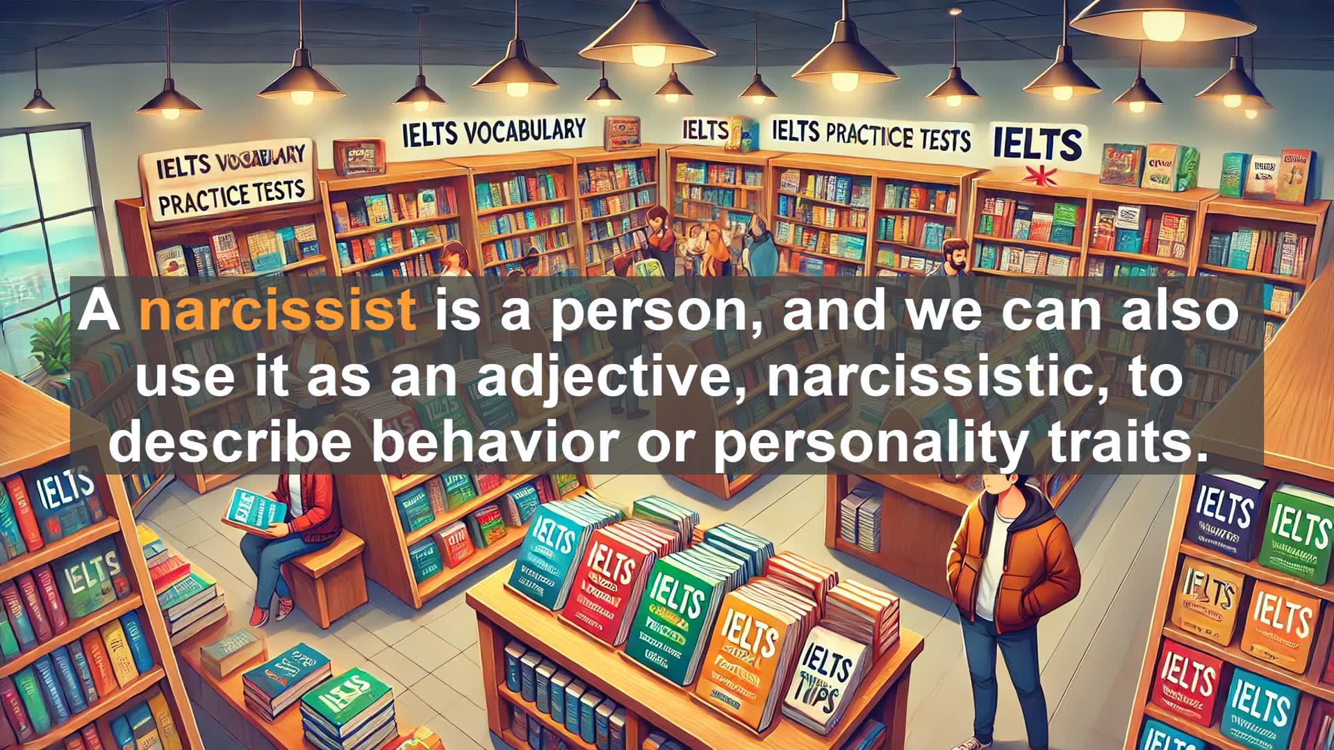 'Video thumbnail for 2000 Must Know IELTS 9.0 Vocabulary - Understanding Narcissism: From Greek Myth to Modern Psychology'