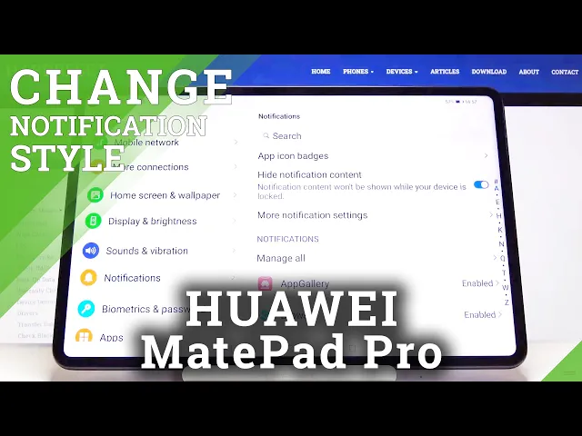 Video thumbnail for How to Enter Notification Settings in HUAWEI MatePad Pro – Notification Options