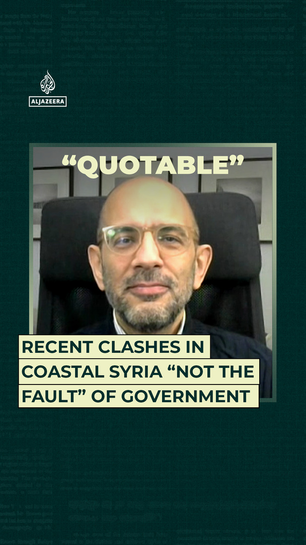 Video thumbnail for Recent clashes in coastal Syria “not the fault” of government