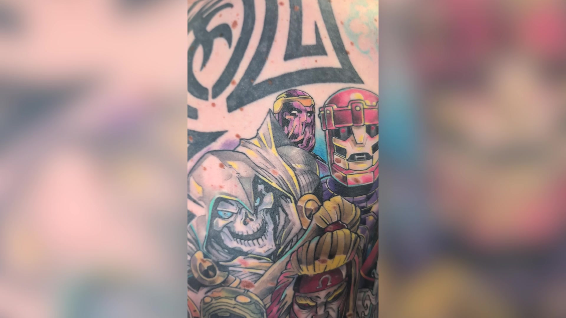 Video thumbnail for Most tattoos of Marvel characters