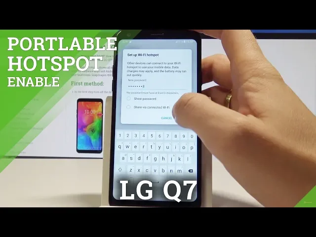 Video thumbnail for How to Enable Portable Hotspot on LG Q7 - Set Up Wi-Fi Hotspot / Share Internet