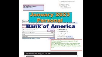 Video thumbnail for Get Your Bank of America Statements Done Right with Our User-Friendly January 2023 Template