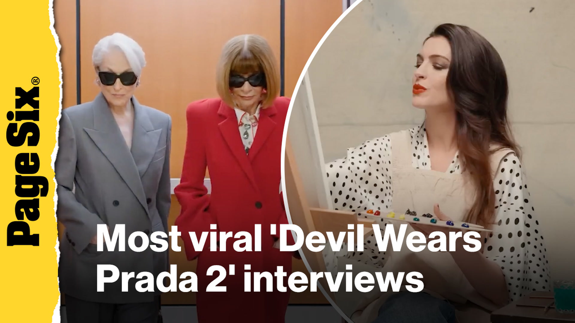 Video thumbnail for Meryl Streep graces Vogue cover, more buzzy 'Devil Wears Prada 2' cast moments | Viral Press Tours