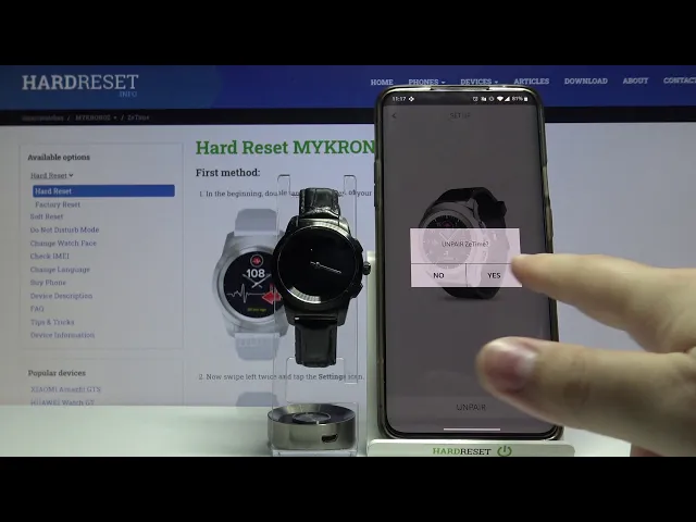 Video thumbnail for How to Unpair MYKRONOZ ZeTime – Disconnect Devices