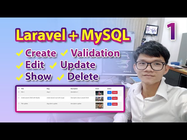 Video thumbnail for Part1 | Create Laravel Project and Connect into Database MySQL | Speak Khmer