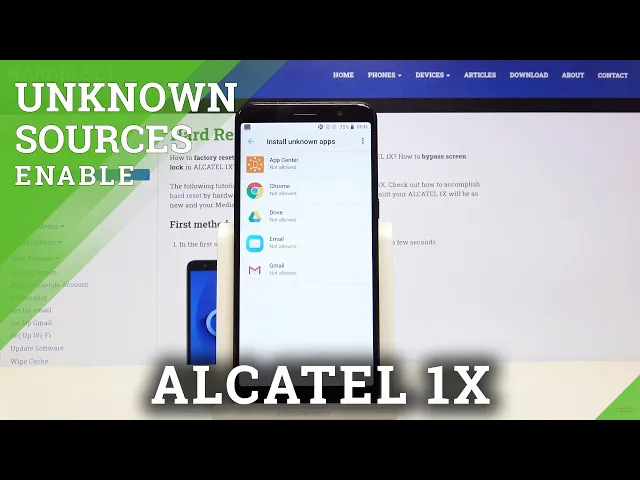 Video thumbnail for How to Enable Unknown Sources on ALCATEL 1X - Apps Installation