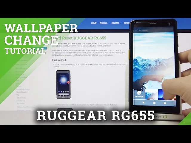 Video thumbnail for Ruggear RG655 - Find Out The Default Wallpapers