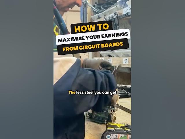 Video thumbnail for How to maximise profit from circuit boards #eWaste