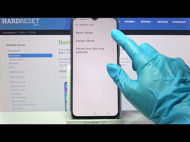 Video thumbnail for Open Vibration Settings - Find Vibration Modes on VIVO Y72