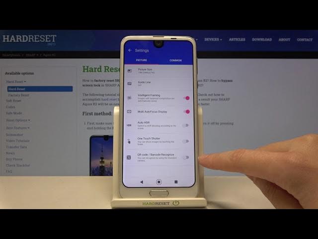 Video thumbnail for How to  Allow Camera to Scan QR Codes on SHARP Aquos R2