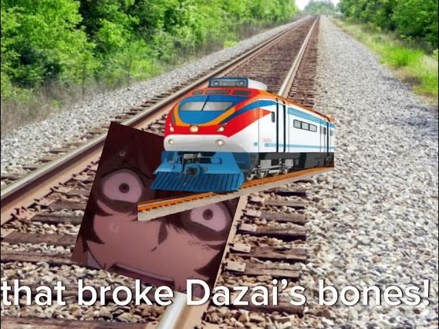 Video thumbnail for Chuuya freaking breaks Dazai’s bones with a train