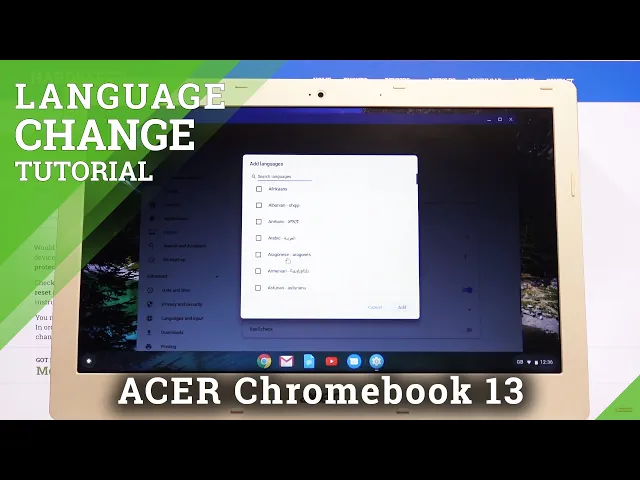 Video thumbnail for How to Change Language in ACER Chromebook 13 – Language List  for ChromeBook