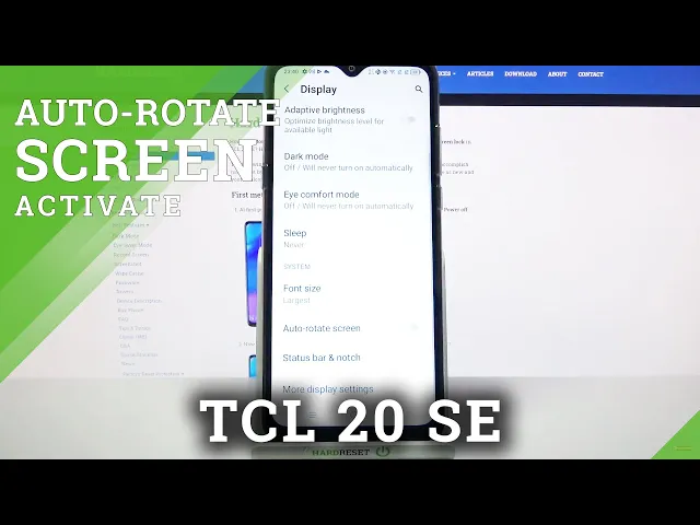 Video thumbnail for TCL 20 SE - How to Rotate Screen & What is the Auto-Rotation Option