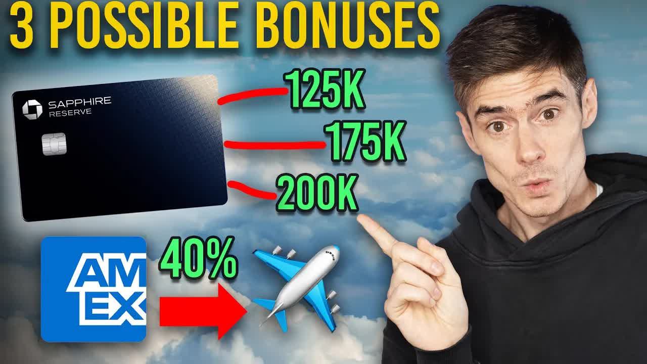 Video thumbnail for ben hedges: chase sapphire 175k bonus & black friday deals! maximize amex points, cash back, & credit card rewards