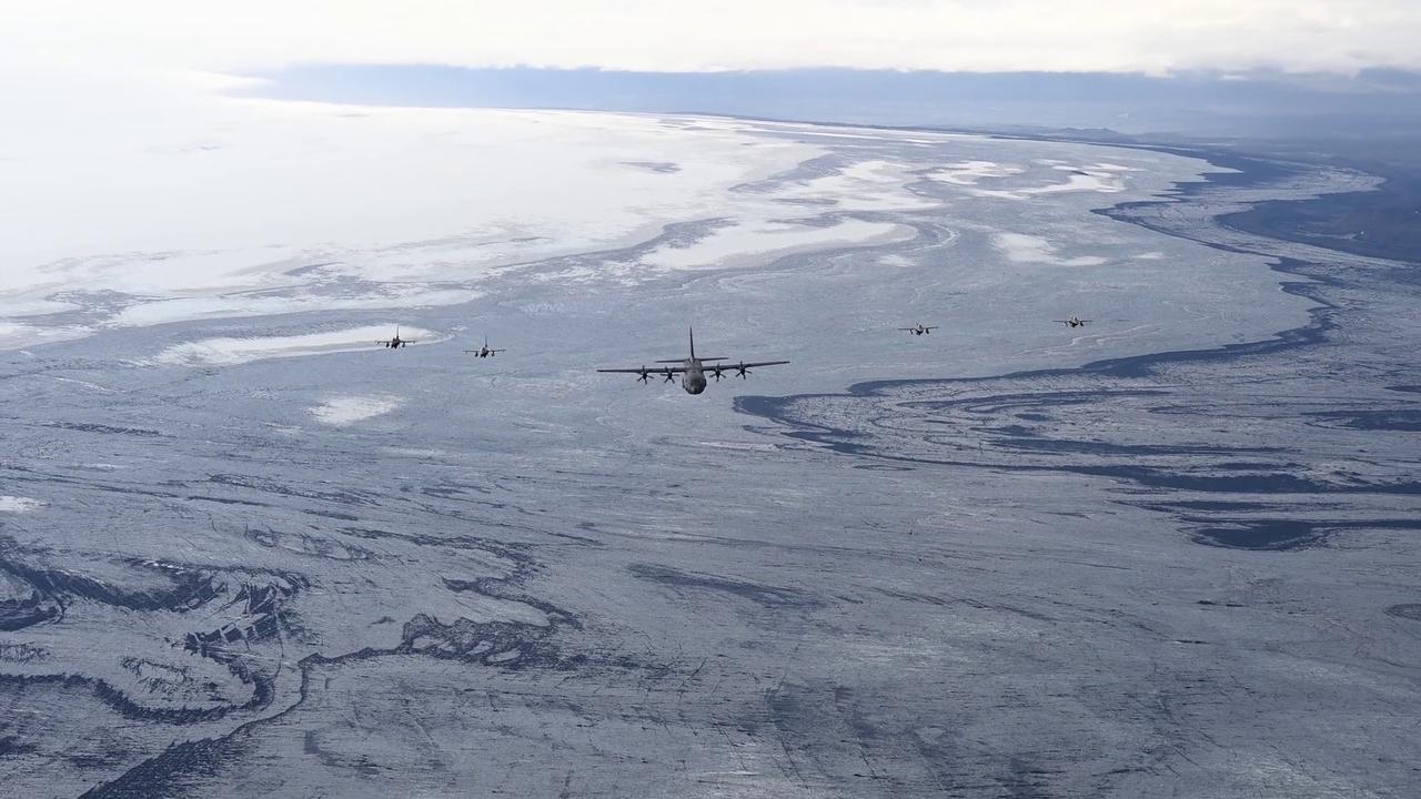 Video thumbnail for Iceland: U.S. And Belgian Fighter Jets Soar In Formation Over Iceland In Striking Military Flight.