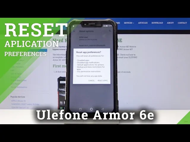 Video thumbnail for How to Reset App Preferences in Ulefone Armor 6E - Restore App to Default