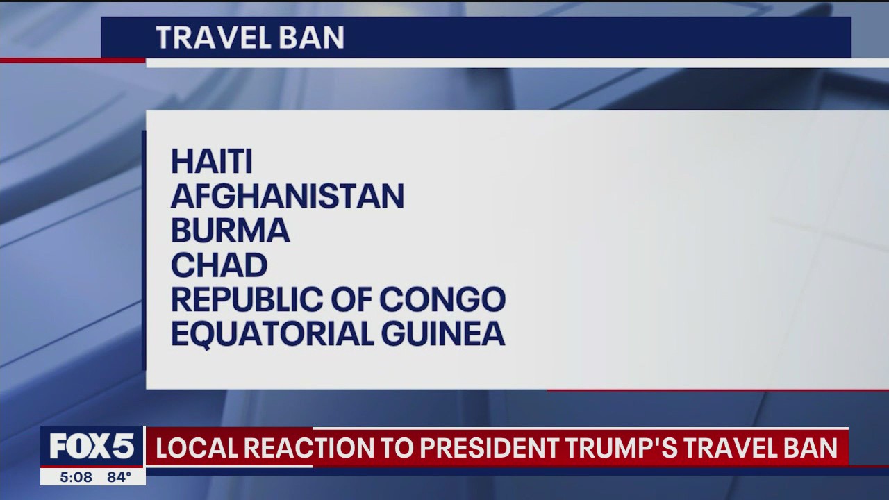 Video thumbnail for NYC braces for impact as U.S. bans travelers from 12 countries