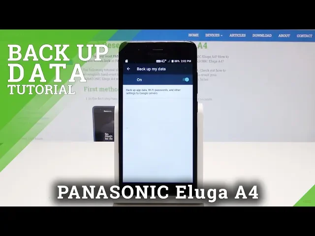 Video thumbnail for How to Activate Google Backup in PANASONIC Eluga A4 - Create Backup Account