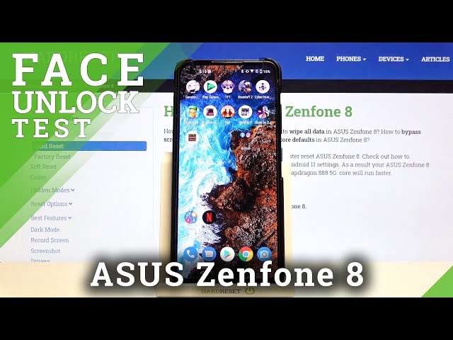 Video thumbnail for ASUS Zenfone 8 Face Unlock Test