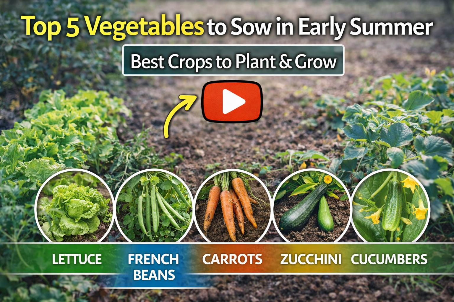 Video thumbnail for Top 5 Vegetables to Sow in Early Summer | Best Crops to Plant & Grow