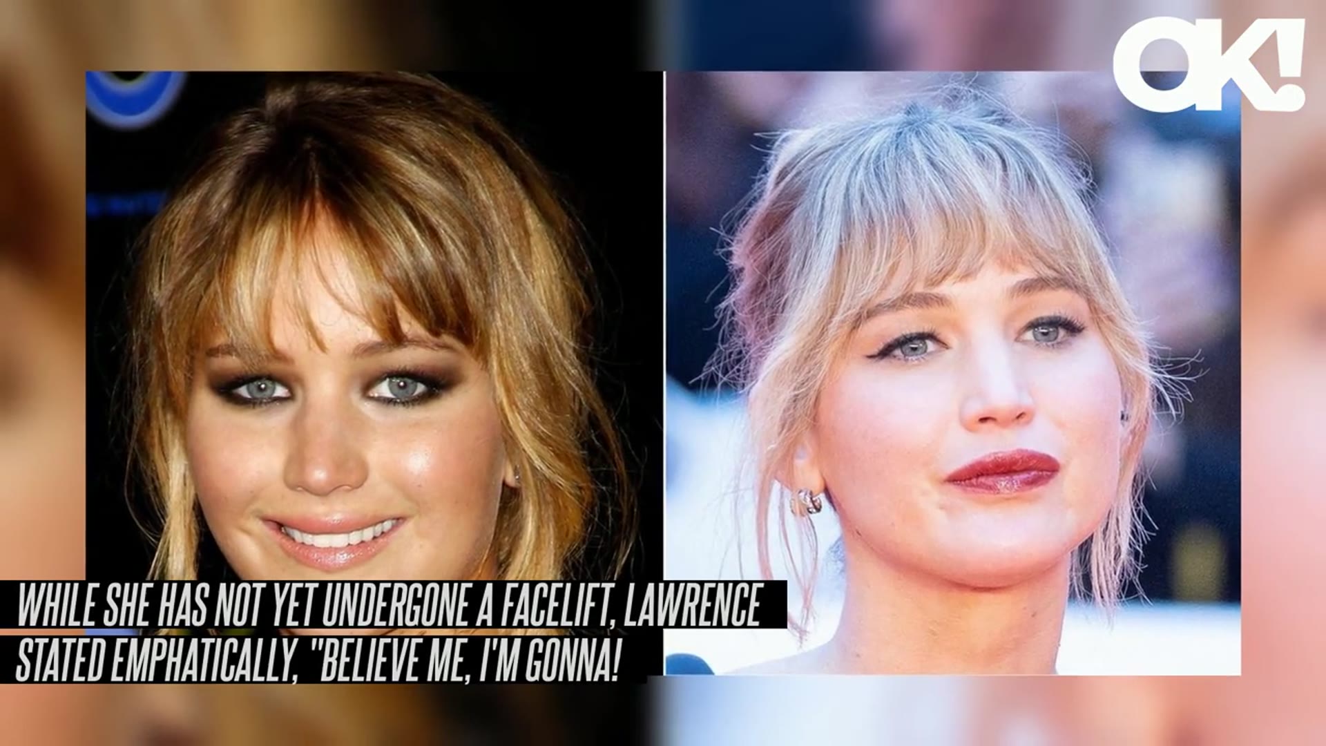 'Video thumbnail for Jennifer Lawrence Confesses What Plastic Surgery Procedures She's Undergone - and Teases Future Facelift'