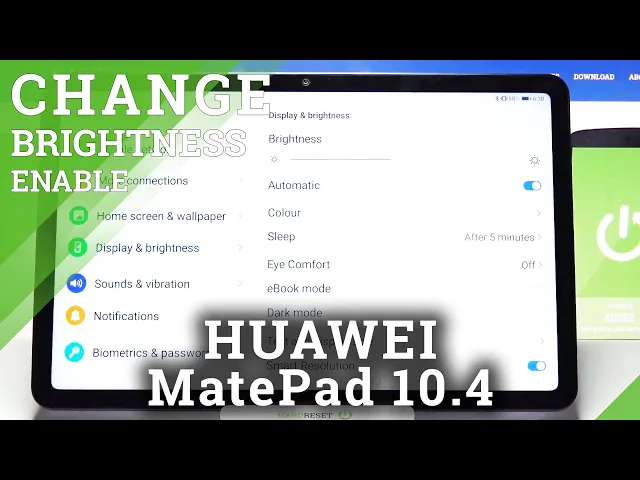 Video thumbnail for How to Activate Auto Brightness in HUAWEI MatePad 10.4 – Adaptive Screen Brightness