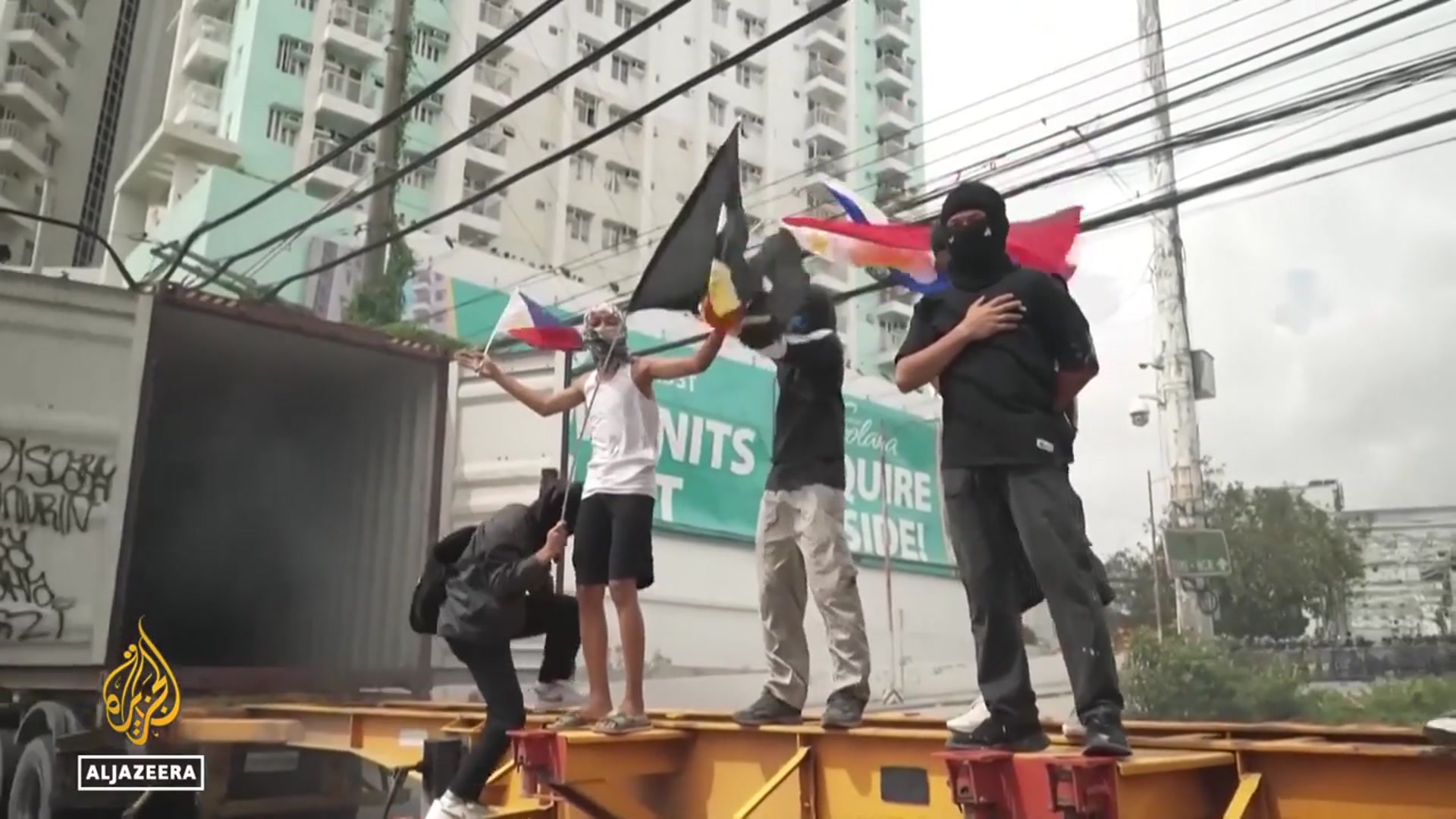 'Video thumbnail for Clashes, arrests as tens of thousands protest flood-control corruption in Philippines'