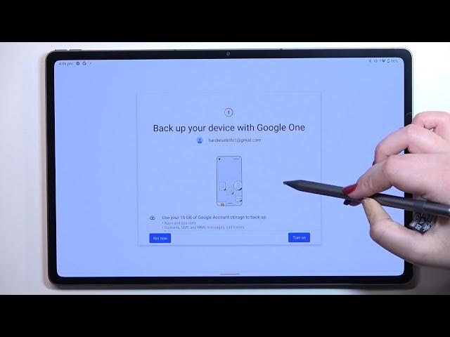 Video thumbnail for How to Activate Automatic System Backup to Google One on LENOVO Tab P12 Pro