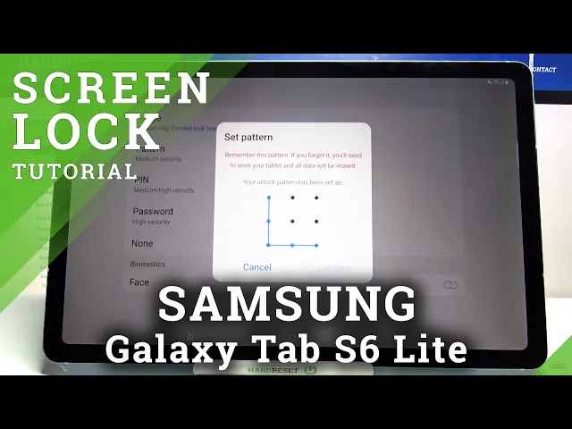 Video thumbnail for How to Set Up Screen Lock on SAMSUNG Galaxy Tab S6 Lite – Change Screen Lock Method