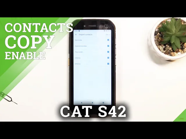 Video thumbnail for How to Copy Contacts on CAT S42 - Transfer All Numbers from Internal Storage to SIM