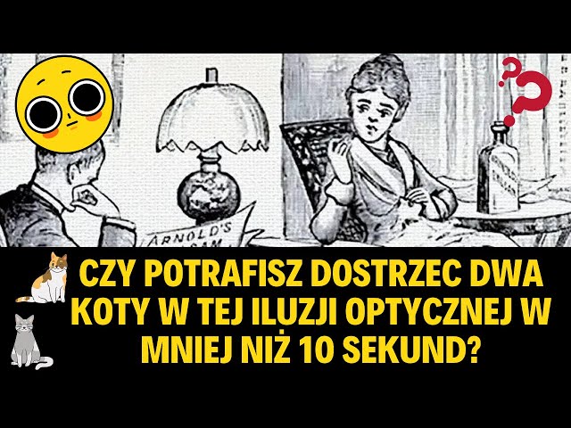 Video thumbnail for Czy potrafisz dostrzec dwa koty w tej iluzji optycznej w mniej niż 10 sekund?