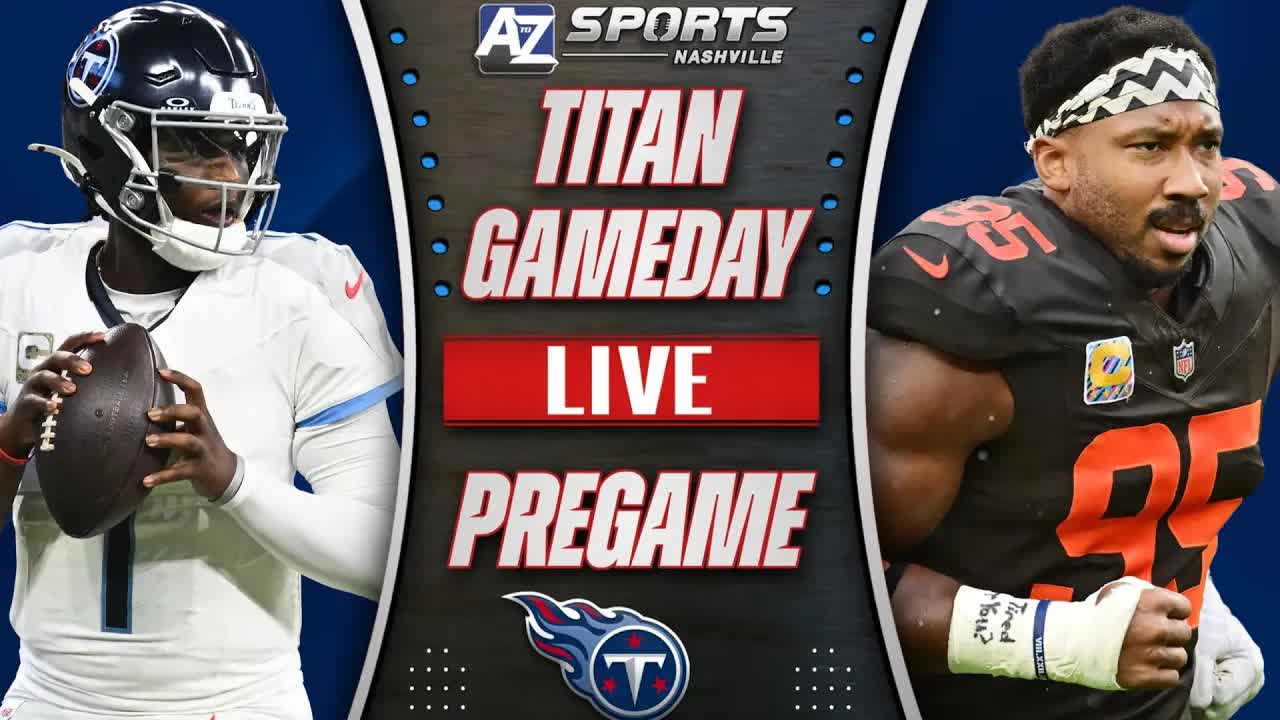 Video thumbnail for a to z sports nashville: titans pregame analysis: can cam ward withstand myles garrett and the browns' defense?