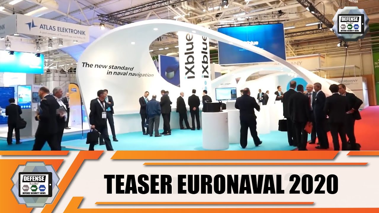 Video thumbnail for Teaser Euronaval 2020 International Naval & Maritime Defense Exhibition Paris Le Bourget France