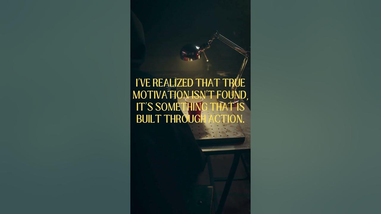 Video thumbnail for Don't Search For Motivation. Just Take Actions