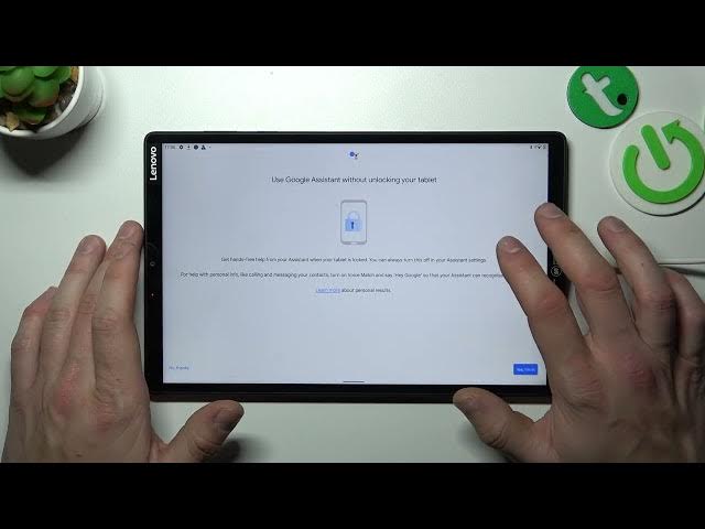Video thumbnail for How to Use Google Assistant on Lock Screen in LENOVO TAB M10+? - Manage Assistant
