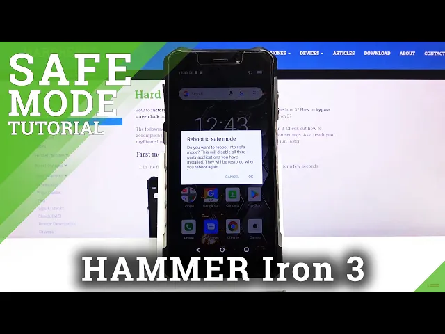 Video thumbnail for How to Boot Safe Mode on myPhone HAMMER Iron 3 –  Use Safe Mode