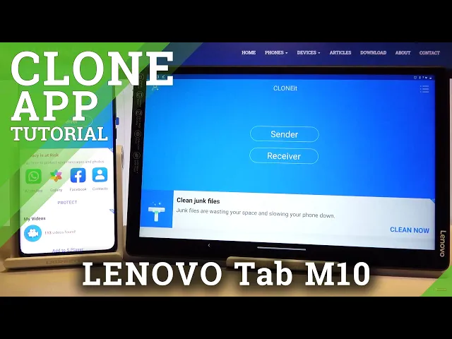 Video thumbnail for How to Transfer All Data to LENOVO Tab M10 from Any Android Phone – CLONEit Video Guide