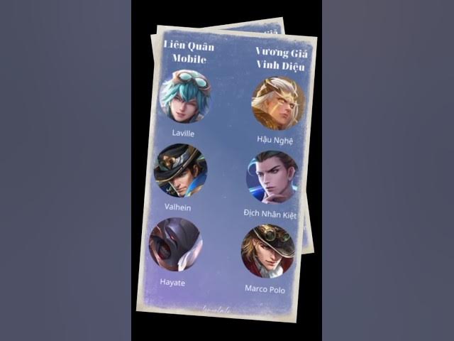 Video thumbnail for So sánh tướng Liên quân mobile vs Honor of King.#thegioigameviet #honorofkings #lienquanmobile
