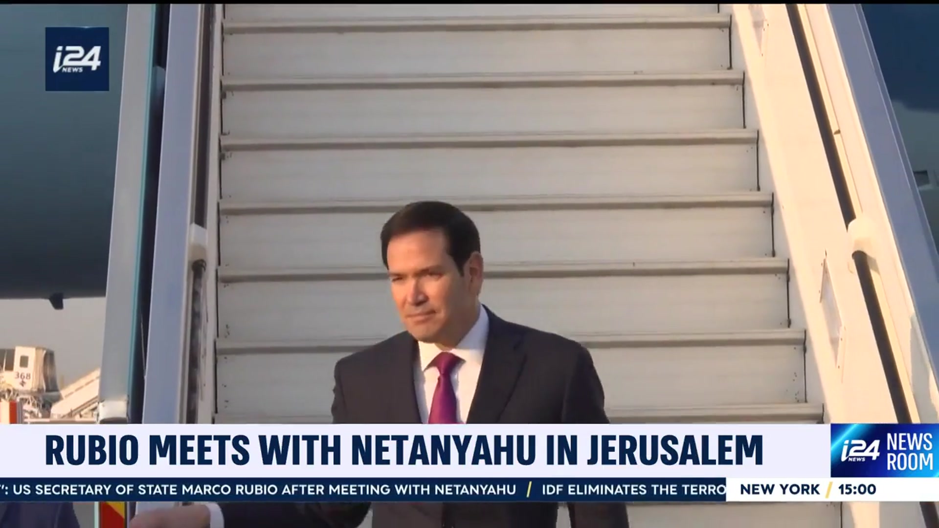 'Video thumbnail for Rubio meets with Netanyahu in Jerusalem'