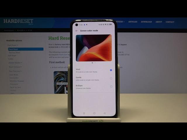 Video thumbnail for How to Change Color Mode on REALME GT 5G – Adjust Colours