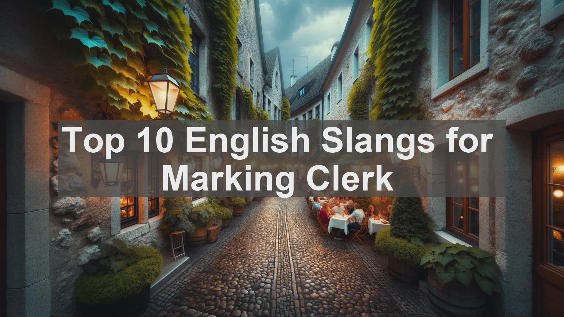 'Video thumbnail for Top 10 English Slangs for Marking Clerk'