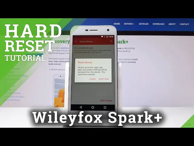 Video thumbnail for How to Hard Reset Wileyfox Spark+ - Factory Reset Learn more: