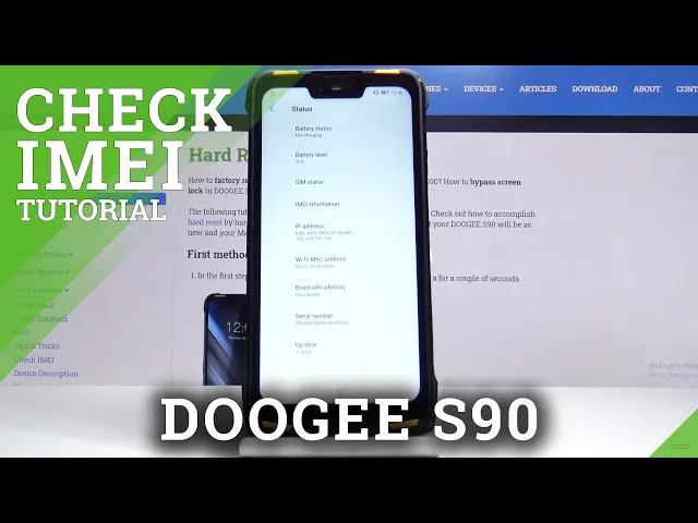 Video thumbnail for How to Check IMEI & Serial Number on Doogee S90 – See Numbers