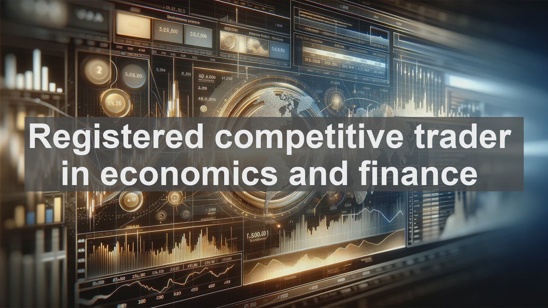 'Video thumbnail for Registered competitive trader in economics and finance'
