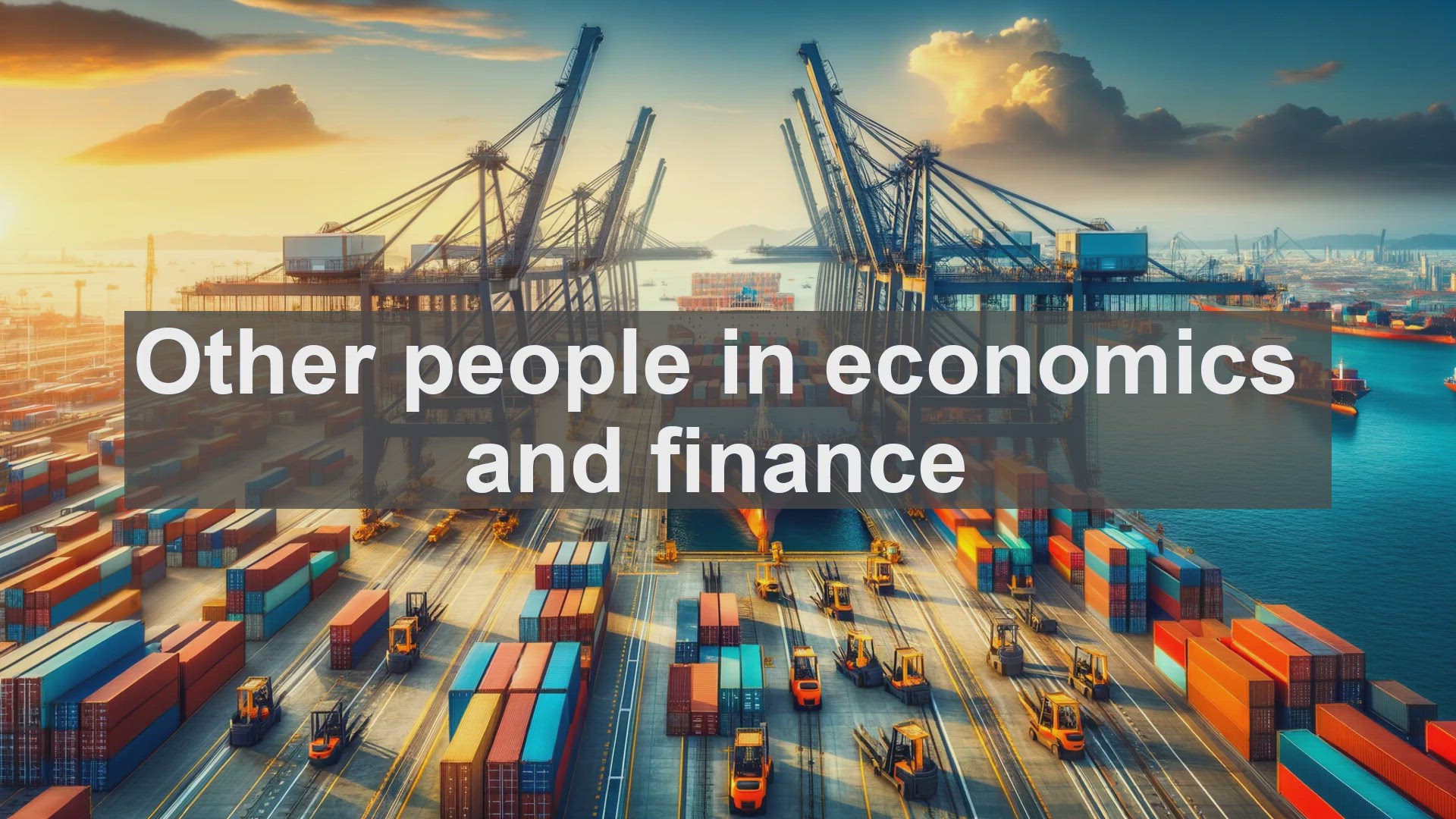 'Video thumbnail for Other people in economics and finance'
