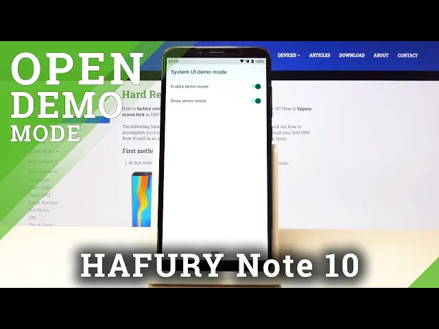 Video thumbnail for How to Enable Demo Mode on HAFURY Note 10 – Use Demo Mode